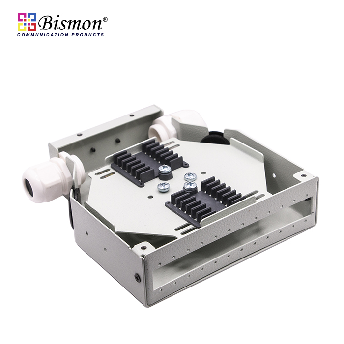 DIN-Rail 12 Core Wall Box fiber optic cable+SC/APC Adapter Simplex